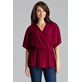 Blouse L063 Deep Red S