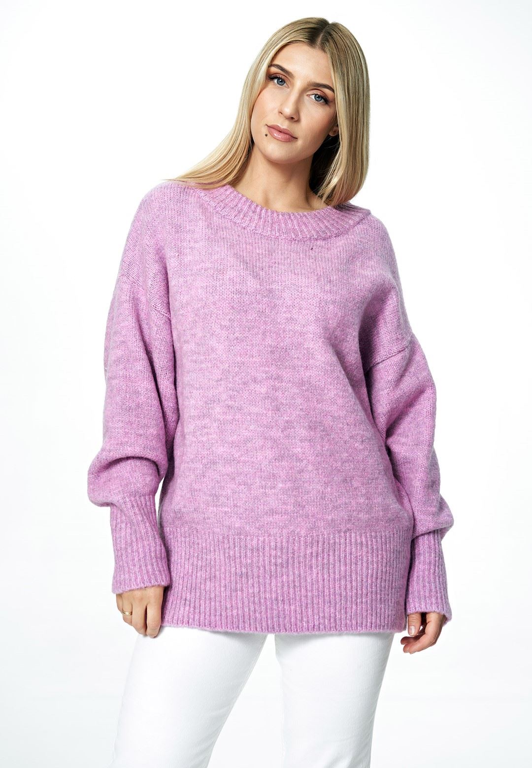 Sweater M882 Violet Oversized