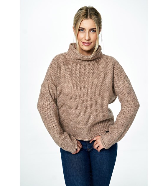 Sweater M886 Brown Oversized