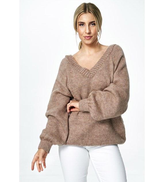 Sweater M898 Brown Oversized