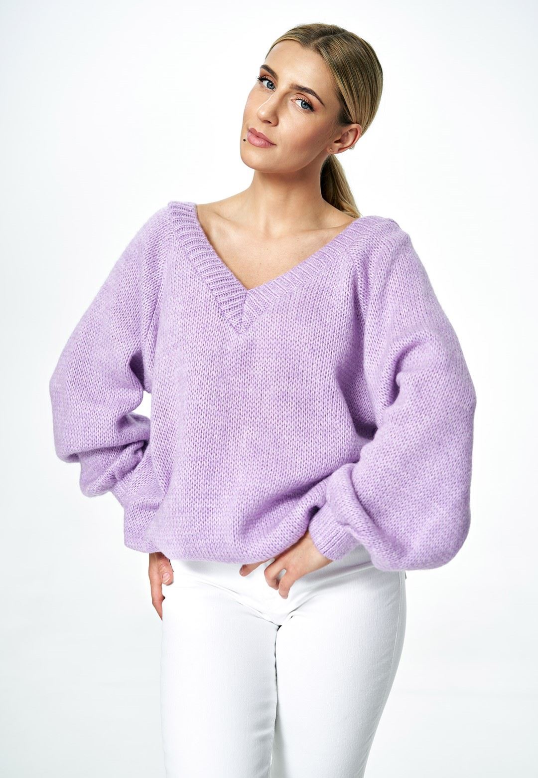 Sweater M898 Violet Oversized