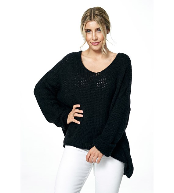 Sweater M899 Black Oversized