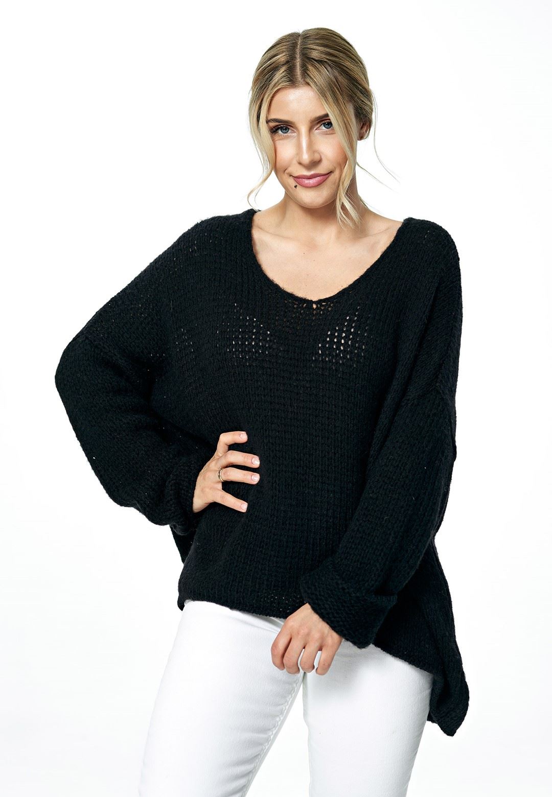 Sweater M899 Black Oversized