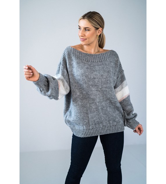 Sweater M909 Grey Oversized