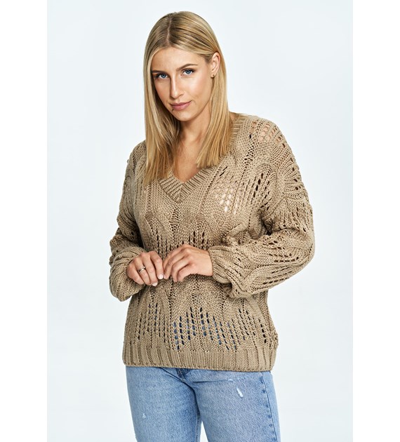 Sweater M910 Brown Oversized