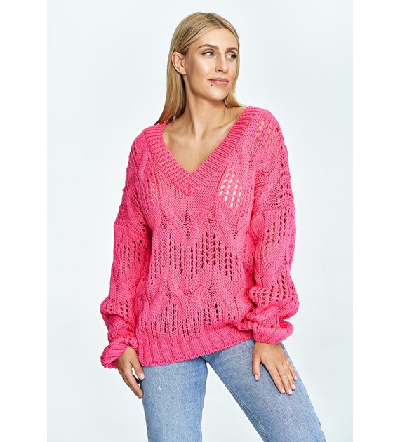 Sweater M910 Pink Oversized