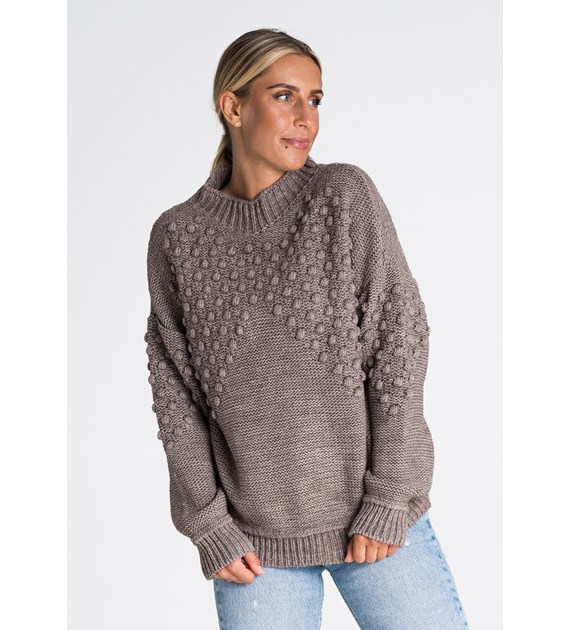 Sweater M982 Brown Oversized