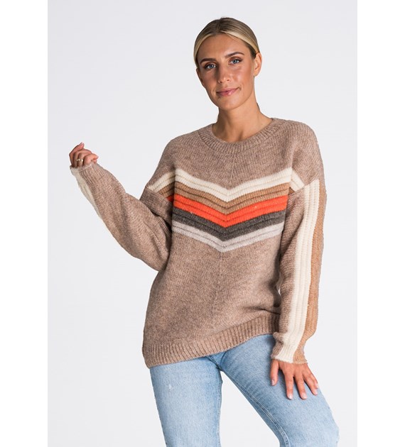 Sweater M983 Brown Oversized
