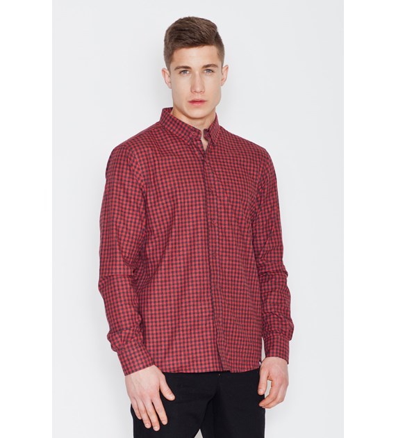 Shirt V010 Black-red L